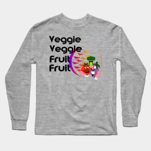 Veggie Veggie Fruit Fruit Long Sleeve T-Shirt